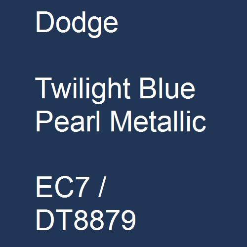 Dodge, Twilight Blue Pearl Metallic, EC7 / DT8879.